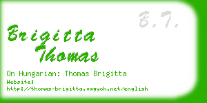 brigitta thomas business card